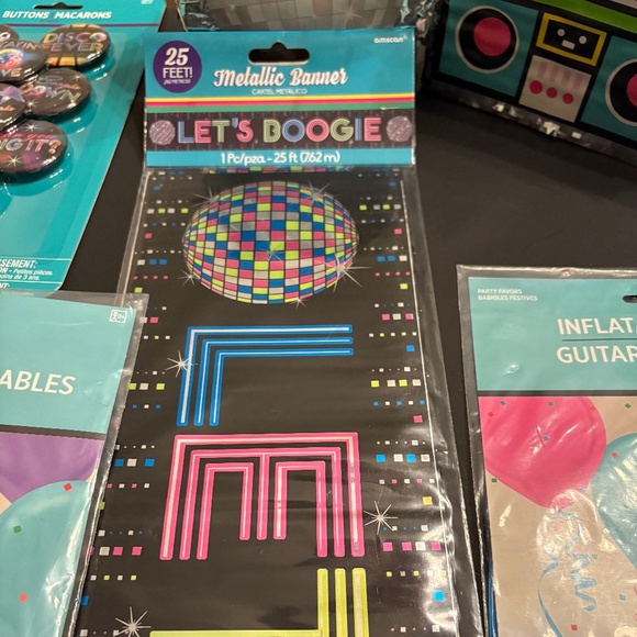 BRAND NEW Groovy Let’s Boogie Disco 80’s Theme Party - Picture 8 of 11